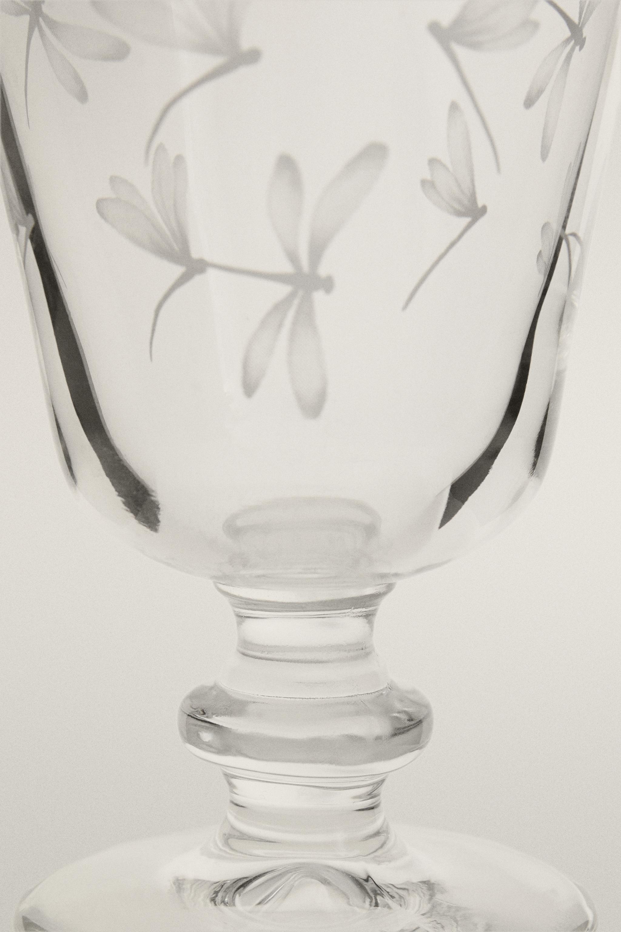 VERRE À VIN LIBELLULE